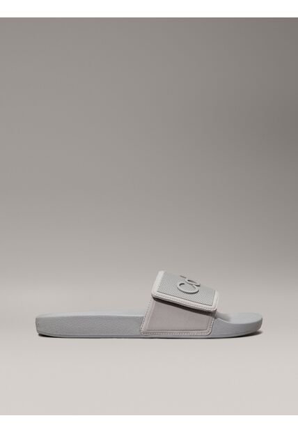 Sandalias Gris Con Velcro Calvin Klein