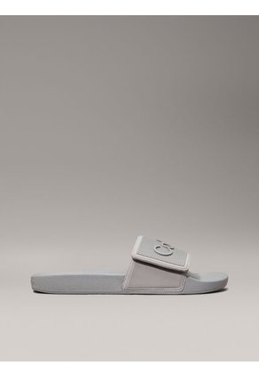 Sandalias Gris Con Velcro Calvin Klein