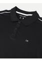 Polo Negro Con Cinta Decorativa Y Tejido Piqué Calvin Klein de Calvin Klein
