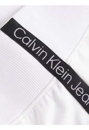 Shorts De Ciclista De Punto Milano Blanco Mujer Blanco Calvin Klein