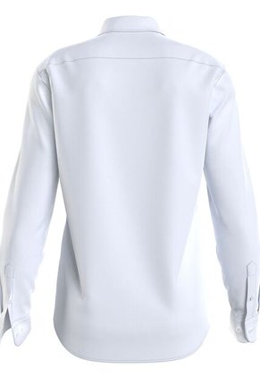 Camisa Slim De Algodón Blanco Calvin Klein