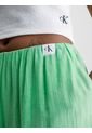 Pantalón Ancho Fruncidos Mujer Verde Calvin Klein de Calvin Klein