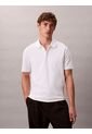 Polo Blanco De Algodón Interlock Calvin Klein de Calvin Klein