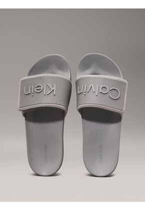 Sandalias Gris Con Velcro Calvin Klein