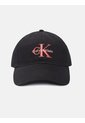 Gorra Negra De Algodón Con Monograma Bordado Calvin Klein de Calvin Klein