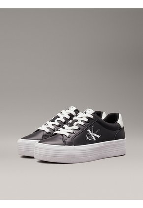 Tenis Multicolor De Plataforma De Cuero Calvin Klein