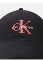 Gorra Negra De Algodón Con Monograma Bordado Calvin Klein de Calvin Klein