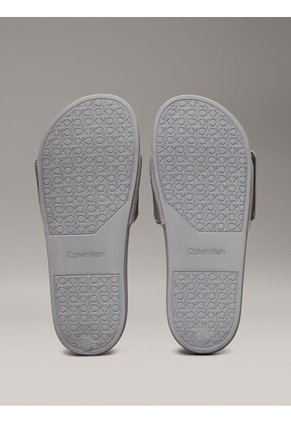 Sandalias Gris Con Velcro Calvin Klein