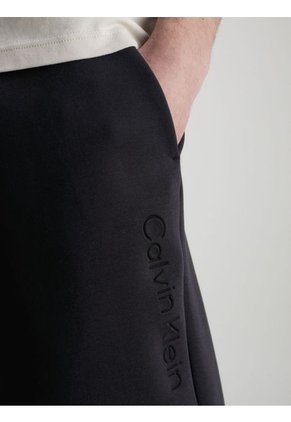 Bermuda Negra De Chándal Con Logo Calvin Klein