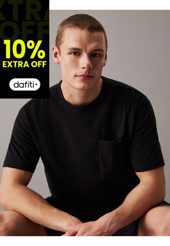 Camiseta Negra Para Dormir Confort  Calvin Klein Calvin Klein