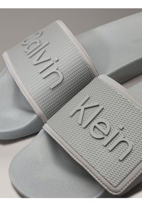 Sandalias Gris Con Velcro Calvin Klein