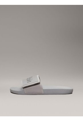Sandalias Gris Con Velcro Calvin Klein