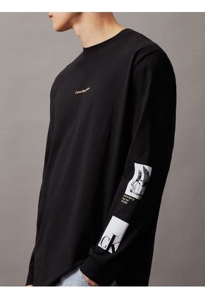 Camiseta Negra En Algodón Para Hombre Calvin Klein