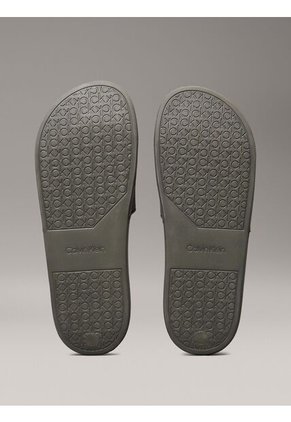 Sandalias Verde Con Logotipo Calvin Klein