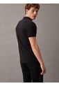 Polo Negro Con Monograma Calvin Klein de Calvin Klein