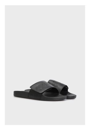 Sandalias Negro Ajustables Con Velcro Calvin Klein