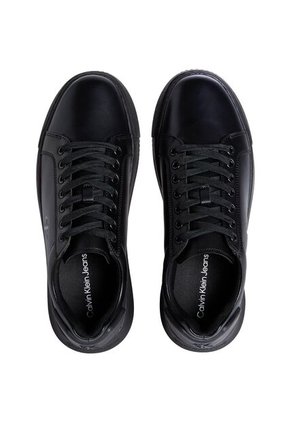 Tenis Negro Chunky Cupsole De Cuero Calvin Klein