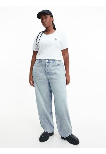 Pack De 2 Camisetas Blancas Ajustadas Para Mujer Calvin Klein