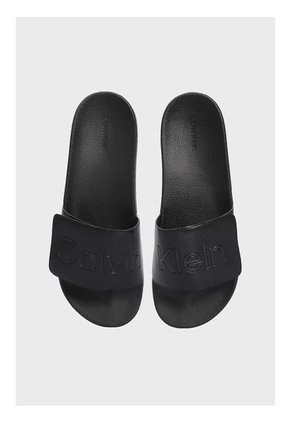 Sandalias Negro Ajustables Con Velcro Calvin Klein