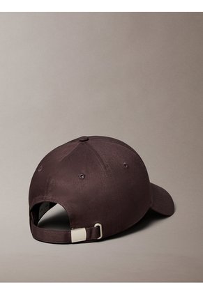 Gorra Chocolate De Béisbol Con Logo Monograma Bordado Calvin Klein