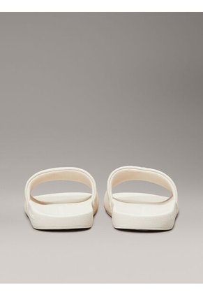 Sandalias Blanco Con Logo Calvin Klein