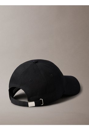 Gorra Negra De Béisbol Con Logo Monograma Bordado Calvin Klein