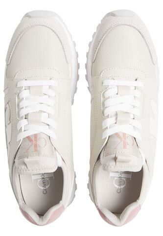 Tenis Beige Runner De Plataforma Calvin Klein Calvin Klein