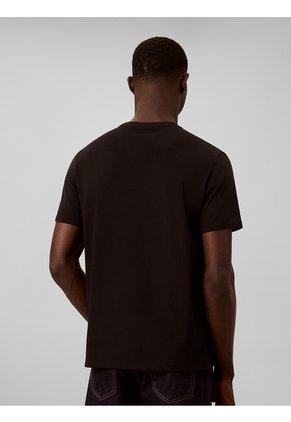 Camiseta Negra Con Gráfico De Logo Calvin Klein