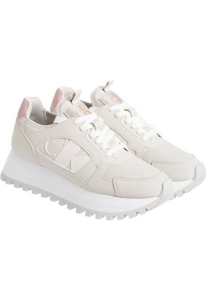 Tenis Beige Runner De Plataforma Calvin Klein