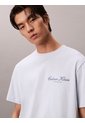 Camiseta Celeste Con Logo Gráfico Calvin Klein de Calvin Klein