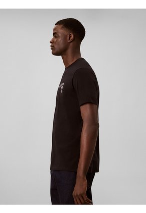Camiseta Negra Con Gráfico De Logo Calvin Klein