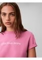Camiseta Rosa Clásica Con Logo Estampado Calvin Klein de Calvin Klein