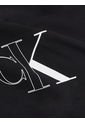 Camiseta Negra Con Monograma Delineado Calvin Klein de Calvin Klein
