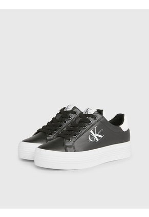 Tenis Multicolor Multicolor De Plataforma De Cuero Calvin Klein