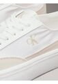 Tenis Blanco De Lona Con Plataforma Calvin Klein de Calvin Klein