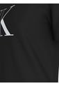 Camiseta Negra Con Monograma Delineado Calvin Klein de Calvin Klein