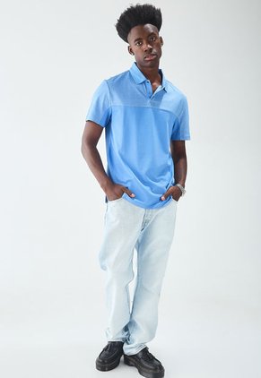 Polo Celeste Calvin Klein