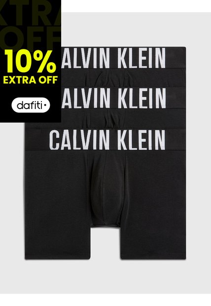 Pack Negro De 3 Bóxers Largos - Intense Power Calvin Klein