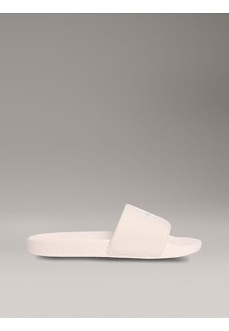 Sandalias Beige Slide Con Monograma Calvin Klein Calvin Klein