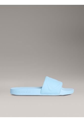 Sandalias Azul Claro Con Monograma En Relieve Calvin Klein Calvin Klein