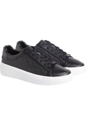 Tenis Negro Con Monograma Calvin Klein