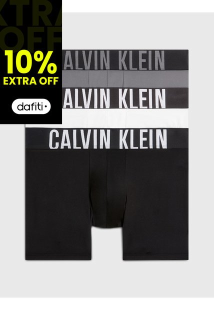 Pack Negro De 3 Bóxers Largos - Intense Power Calvin Klein