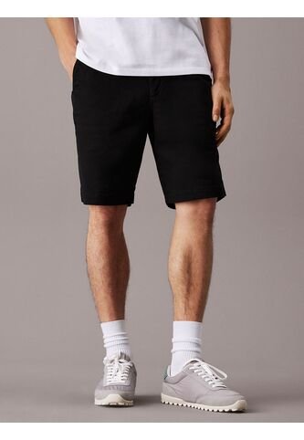 Bermudas Negro Chinos De Sarga Suave Calvin Klein Calvin Klein