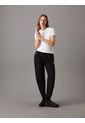Pantalón Negro De Chándal Holgado De Felpa Con Monograma Calvin Klein de Calvin Klein