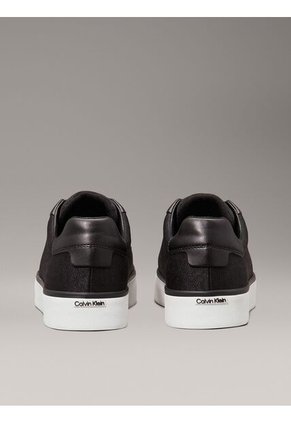 Tenis Negro De Jacquard Con Logo Calvin Klein