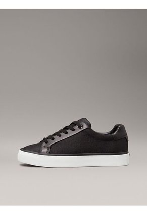 Tenis Negro De Jacquard Con Logo Calvin Klein