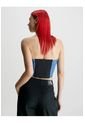 Crop Top Azul De Jeans Para Mujer Calvin Klein de Calvin Klein
