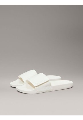 Sandalias Blanco De Lona Calvin Klein