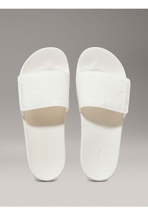 Sandalias Blanco De Lona Calvin Klein