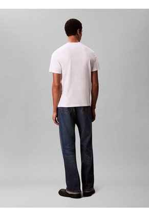 Camiseta Blanca Con Estampado Gráfico De Monograma Calvin Klein